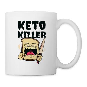 Keto Killer Ernährungsberater Lebensmittel Diät - Tasse - Weiß - Rechts