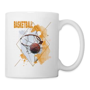 Basketteur Basketteur Basket Dunking Sport Vintage - Mug blanc - blanc - Droite