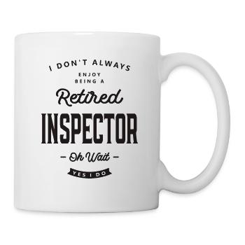 Inspektor Lustiger Beruf - Tasse - Weiß - Rechts