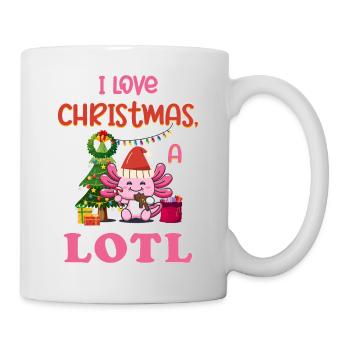 Love Christmas a LOTL, Liebe Weihnachten Axolotl - Mug - white - Right