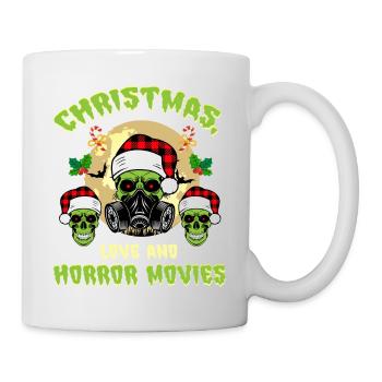 Horror Movie Zombie Santa Christmas Love Horror - Mug - white - Right