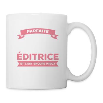 Je Ne Suis Pas Parfaite Mais Je Suis Éditrice - Mug blanc - blanc - Droite