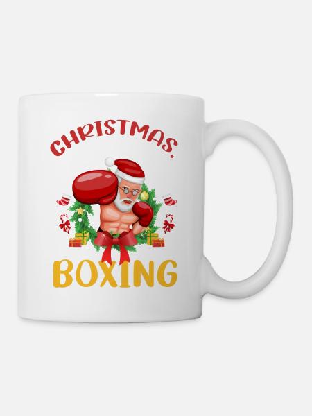 Christmas Love Boxing Boxer Weihnachtsgeschenk - Tasse - Weiß