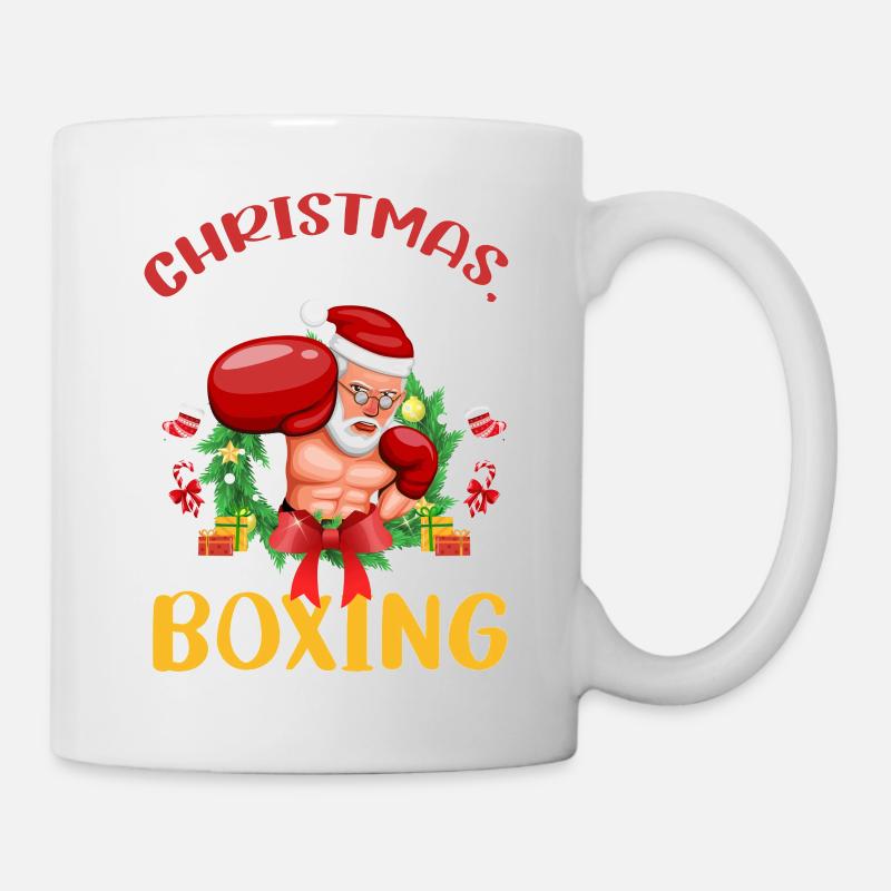 Christmas Love Boxing Boxer Weihnachtsgeschenk - Tasse - Weiß