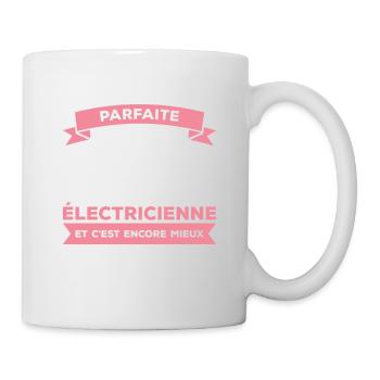 Un Électricien Au Courant Vaut Mieux Que Deux - Mug blanc - blanc - Droite