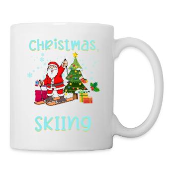 Schiurlaub Schifahrer Weihnachten Liebe Schifahren - Tasse - Weiß - Rechts
