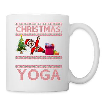 Yogini Yoga Meditation Weihnachten, Liebe und Yoga - Tasse - Weiß - Rechts