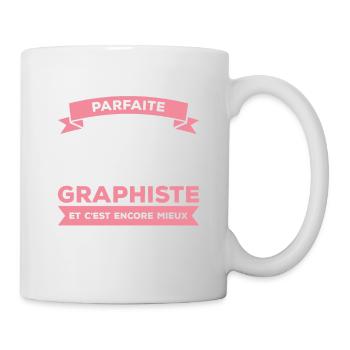 Je Ne Suis Pas Parfaite Mais Je Suis Graphiste - Mug blanc - blanc - Droite