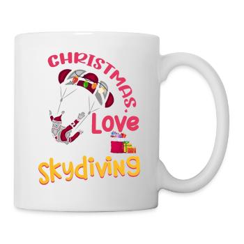 Skydive Skydive Christmas Love and Skydiving - Mug - white - Right