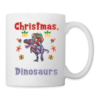 Dino Boy Boy Children Christmas Love Dinosaurs - Mug - white - Right