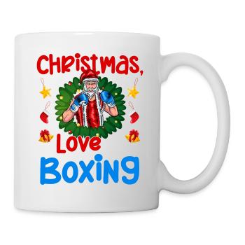 Christmas Love Boxing Boxer Weihnachtsgeschenk - Tasse - Weiß - Rechts