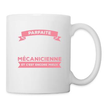 Je Ne Suis Pas Parfaite Mais Je Suis Mécanicienne - Mug blanc - blanc - Droite