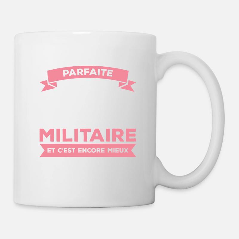 Je Ne Suis Pas Parfaite Mais Je Suis Militaire - Mug blanc - blanc