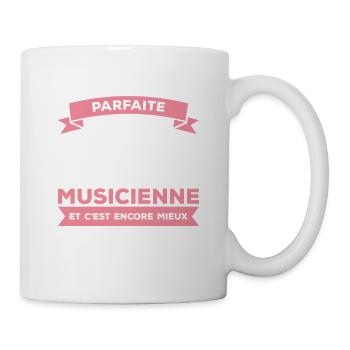 Je Ne Suis Pas Parfaite Mais Je Suis Musicienne - Mug blanc - blanc - Droite