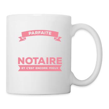 Je Ne Suis Pas Parfaite Mais Je Suis Notaire - Mug blanc - blanc - Droite