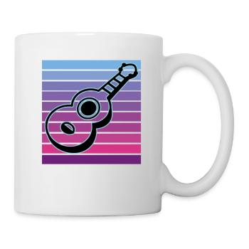 Ukulelen Vitage - Tasse - Weiß - Rechts