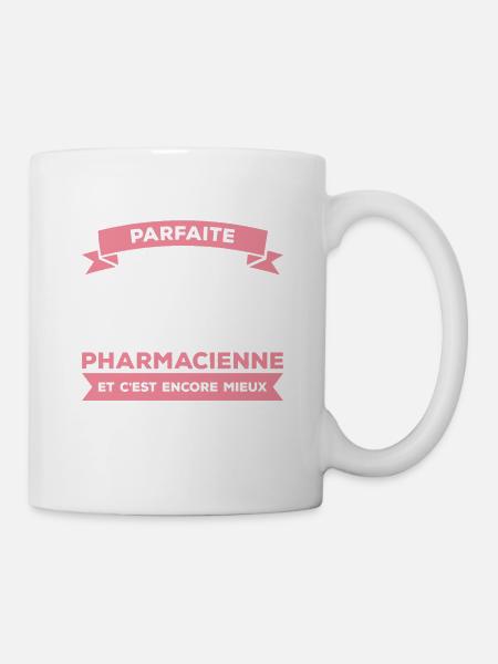 Je Ne Suis Pas Parfaite Mais Je Suis Pharmacienne - Mug blanc - blanc