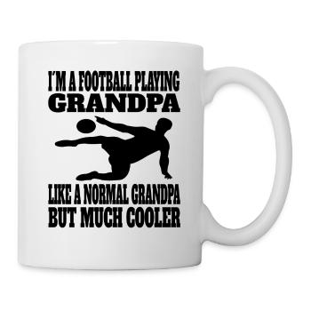 Football Grand-père Footballeur Entraîneur de football Grand-père - Mug blanc - blanc - Droite