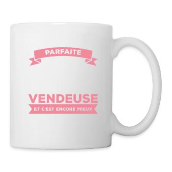 Je Ne Suis Pas Parfaite Mais Je Suis Vendeuse - Mug blanc - blanc - Droite