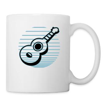 Ukulelen Vitage - Tasse - Weiß - Rechts