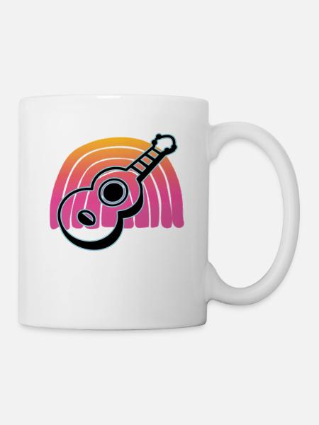 Ukulelen Vitage - Tasse - Weiß