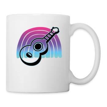 Ukulelen Vitage - Tasse - Weiß - Rechts
