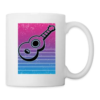 Ukulelen Vitage - Tasse - Weiß - Rechts
