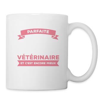 Je Ne Suis Pas Parfaite Mais Je Suis Vétérinaire - Mug blanc - blanc - Droite
