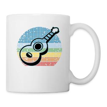 Ukulelen Vitage - Tasse - Weiß - Rechts