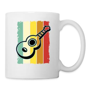 Ukulelen Vitage - Tasse - Weiß - Rechts