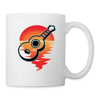 Ukulelen Vitage - Tasse - Weiß - Rechts