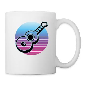 Ukulelen Vitage - Tasse - Weiß - Rechts