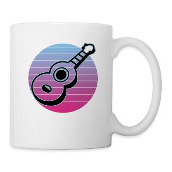 Ukulelen Vitage - Tasse - Weiß - Rechts