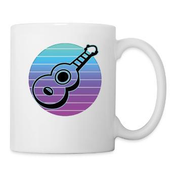 Ukulelen Vitage - Tasse - Weiß - Rechts