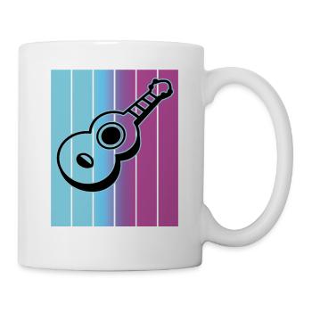 Ukulelen Vitage - Tasse - Weiß - Rechts