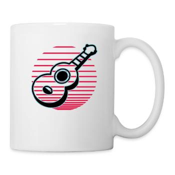 Ukulelen Vitage - Tasse - Weiß - Rechts