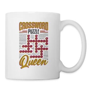Crossword Puzzle Queen Crossword Puzzle Puzzle - Mug - white - Right