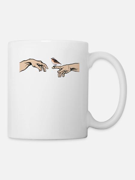 Braunkehlchen Vogel des Jahres Braunkehlchen - Tasse - Weiß