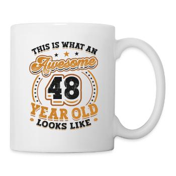 This is what a great 48-year-old looks like. - Mug - white - Right