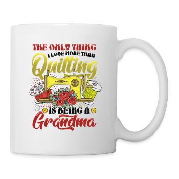 Nähen Quilter Oma Quilten - Tasse - Weiß - Rechts