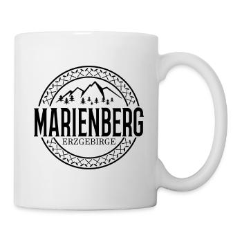 Marienberg Erzgebirge - Tasse - Weiß - Rechts