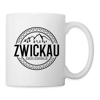 Zwickau Erzgebirge - Tasse - Weiß - Rechts