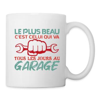Mécanicien | lAutomobile Cadeau Auto Garage - Mug blanc - blanc - Droite