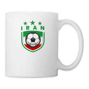 Iran National Soccer Team Football Flag - Mug - white - Right
