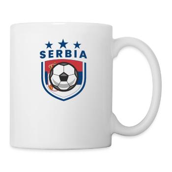 Serbia National Soccer Team Football Flag - Mug - white - Right