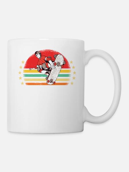 Skaters Skate Skateboarding Skateboard - Mug blanc - blanc