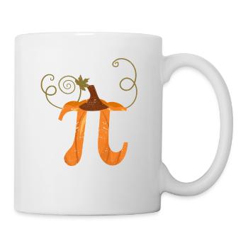 Pi Day Pumpkin Pike Math Drôle d’effrayant - Mug blanc - blanc - Droite