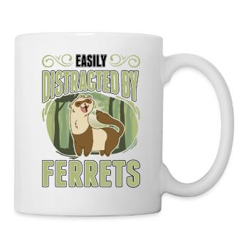 Easily distracted by Foxes Fuchs - Mug - white - Right