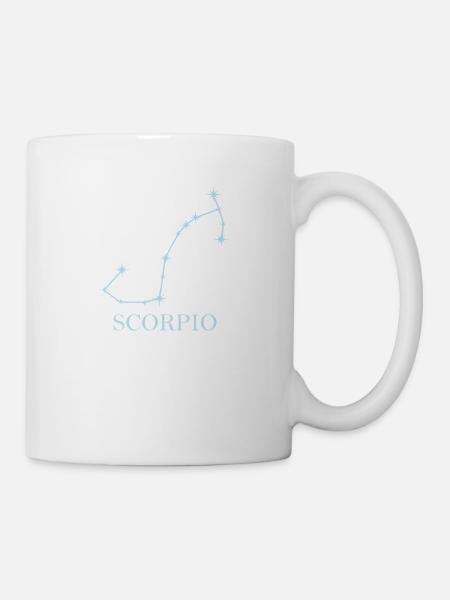Sternkonstellation Sternzeichen Skorpion - Tasse - Weiß