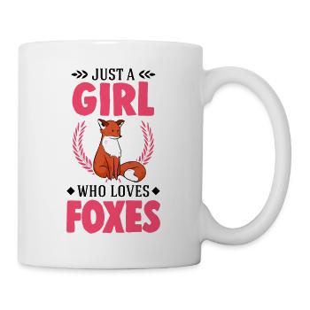 Fox Girl Gift - Mug - white - Right